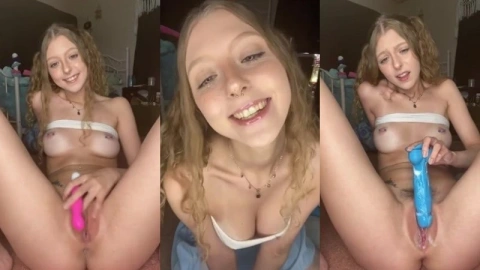 Crazie Kitten Plays With Her Sex Toys